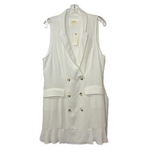 Maeve Anthropologie Sleeveless Mini Blazer Dress, XL